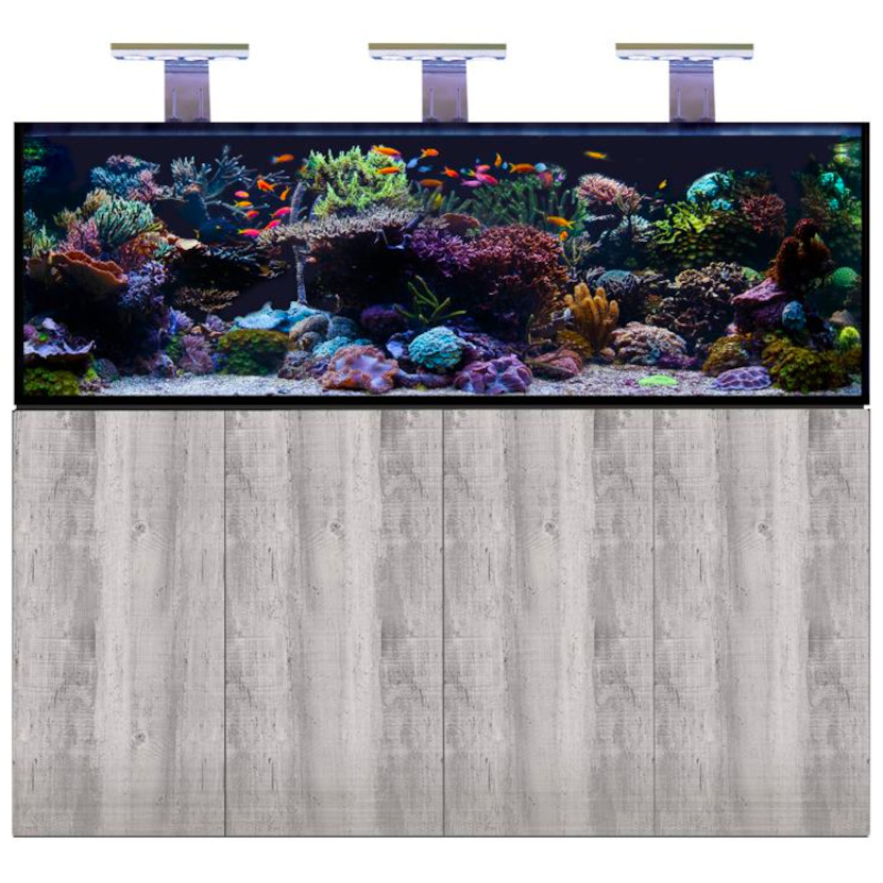 D-D Aqua-Pro Reef 1800- METAL FRAME- DRIFTWOOD CONCRETE