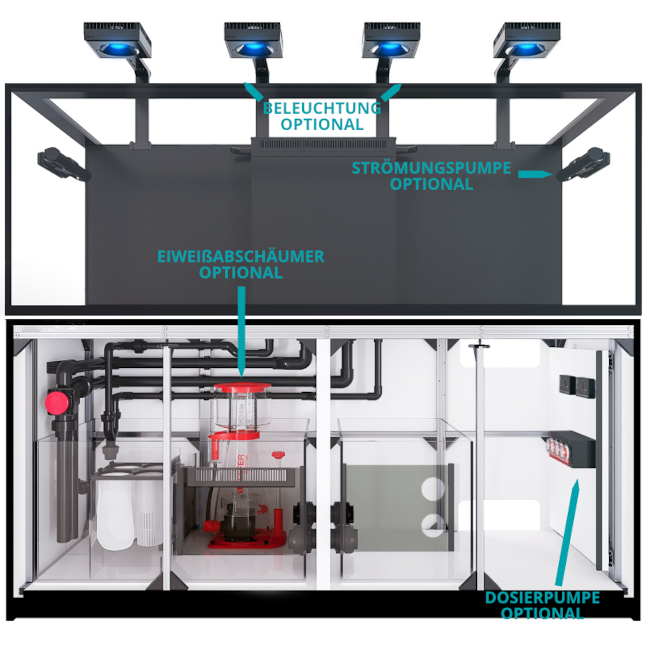 Red Sea Reefer-S 850 G2+ schwarz