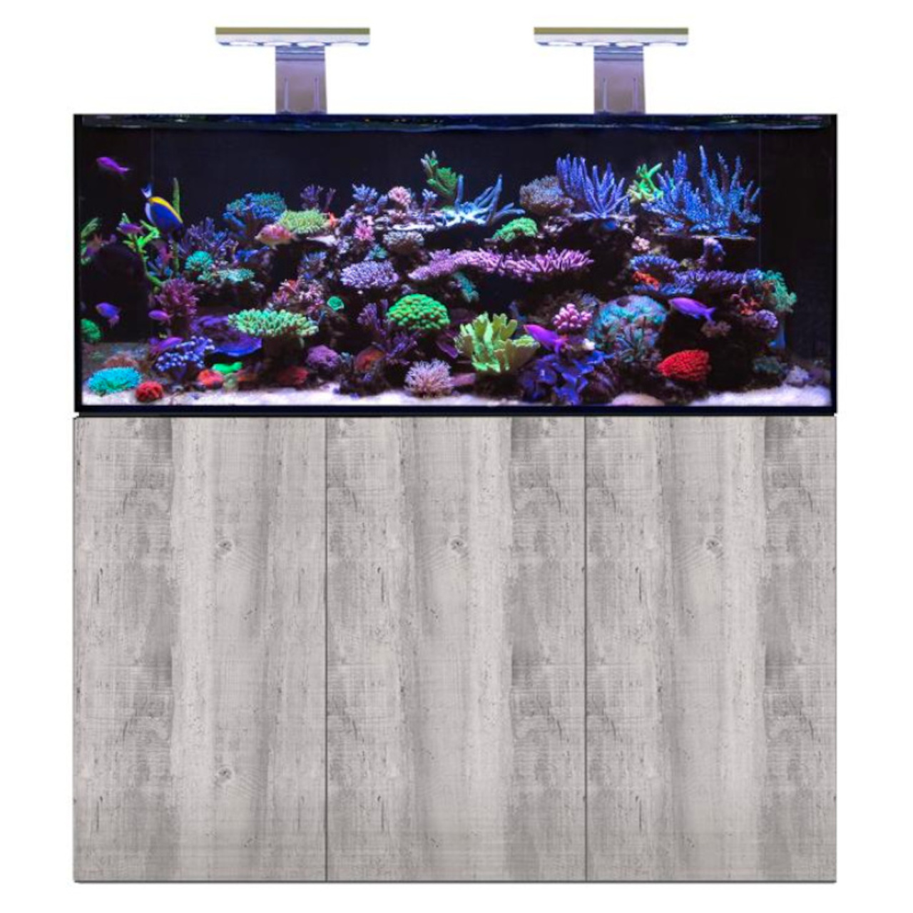 D-D Aqua-Pro Reef 1500- METAL FRAME- DRIFTWOOD CONCRETE